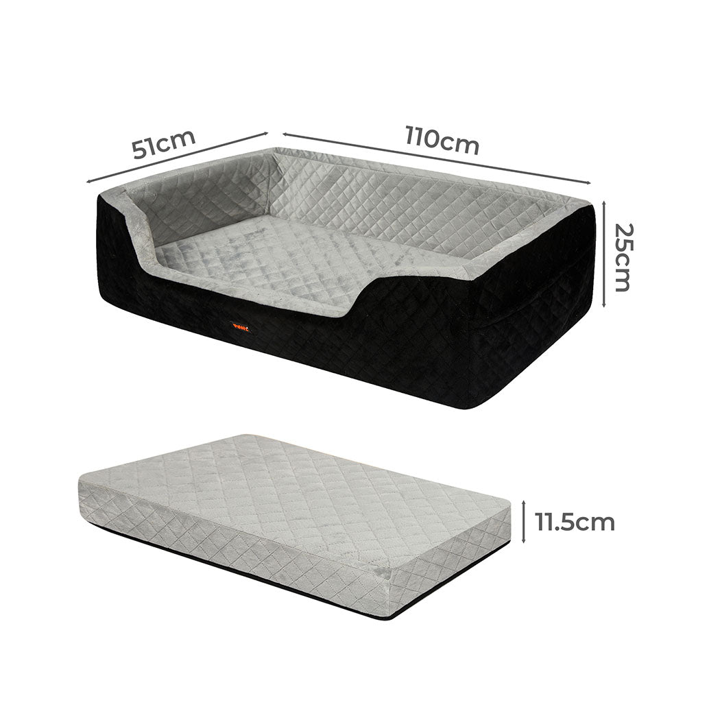 PaWz Luxury Dog Car Booster Seat With High Density Foam And Seat Belt