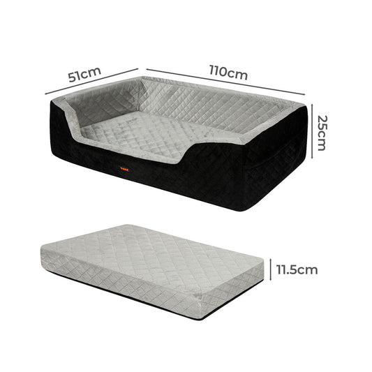 PaWz Luxury Dog Car Booster Seat With High Density Foam And Seat Belt