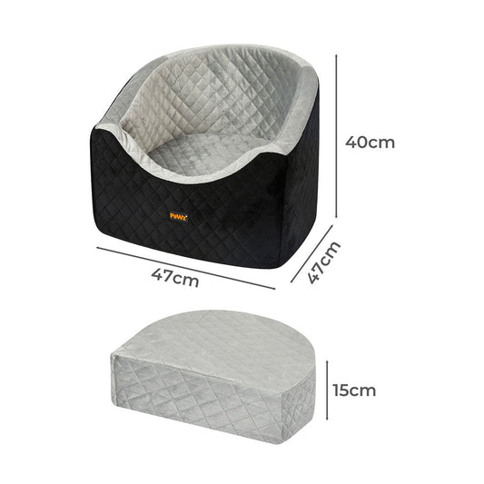 PaWz Luxury Dog Car Booster Seat With Seat Belt