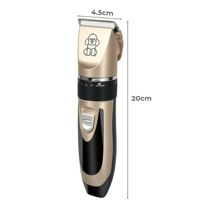 Pawz Pet Clipper Kit for Cat and Dog Grooming Trimmer Shaver Set for Home Use Ergonomic Design