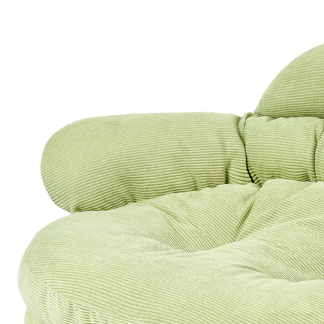 Pawz Elevated Pet Sofa Bed Green XL With Wooden Base