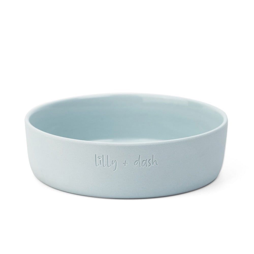 Minimalist Ceramic Pet Bowls Set Microwave Safe Dishwasher Safe Hand Glazed