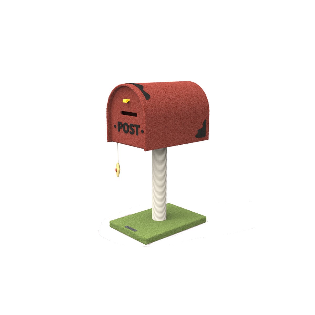 Mailbox Red Cat Tree Climbing Frame With Innovative Design For Indoor Cats And Resting Perches