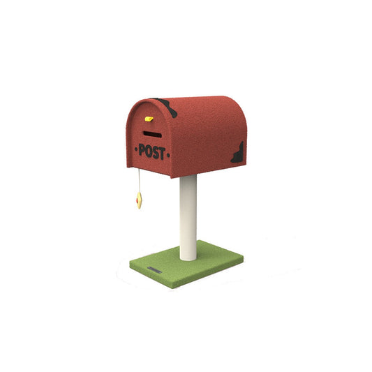 Mailbox Red Cat Tree Climbing Frame With Innovative Design For Indoor Cats And Resting Perches