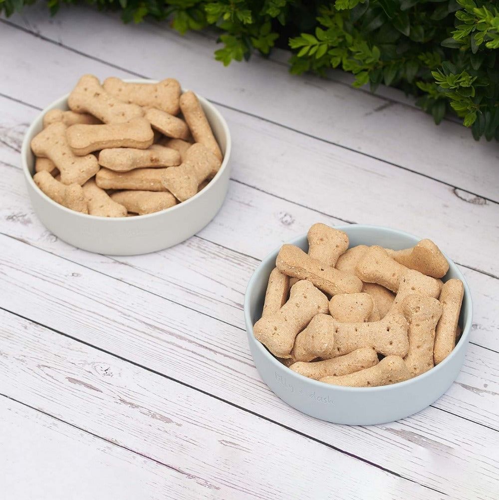 Minimalist Ceramic Pet Bowls Set Microwave Safe Dishwasher Safe Hand Glazed