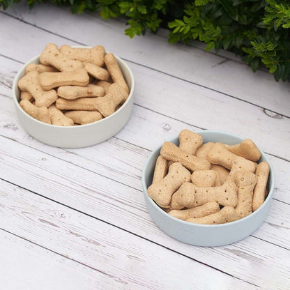Minimalist Ceramic Pet Bowls Set Microwave Safe Dishwasher Safe Hand Glazed