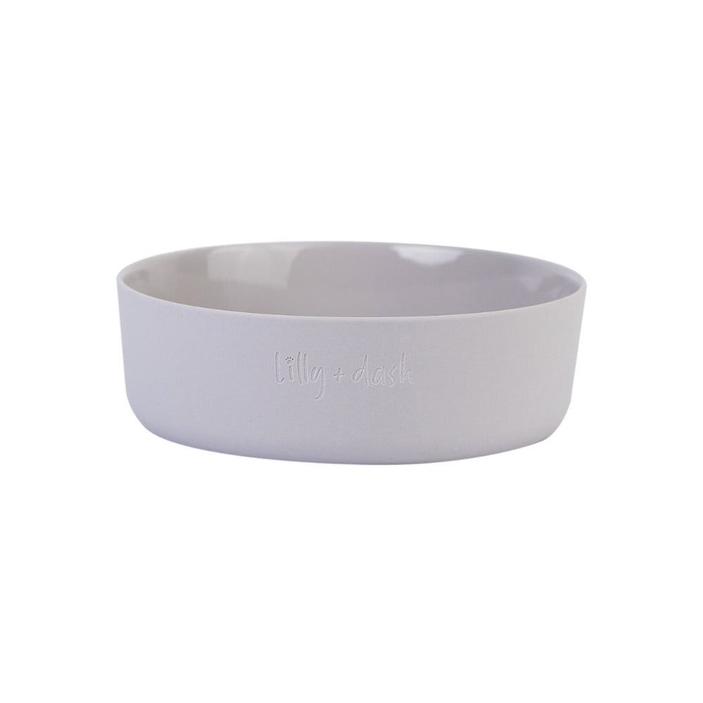Minimalist Ceramic Pet Bowls Set Microwave Safe Dishwasher Safe Hand Glazed