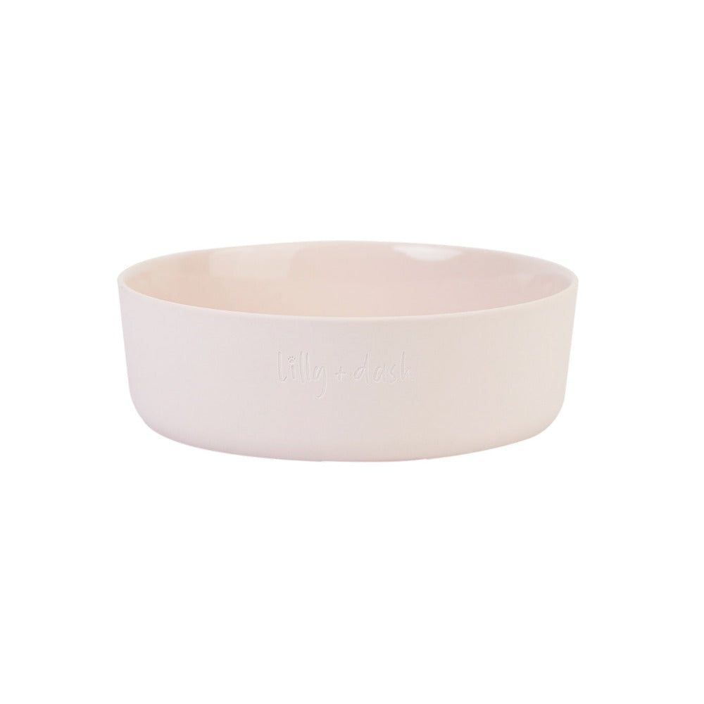 Minimalist Ceramic Pet Bowls Set Microwave Safe Dishwasher Safe Hand Glazed