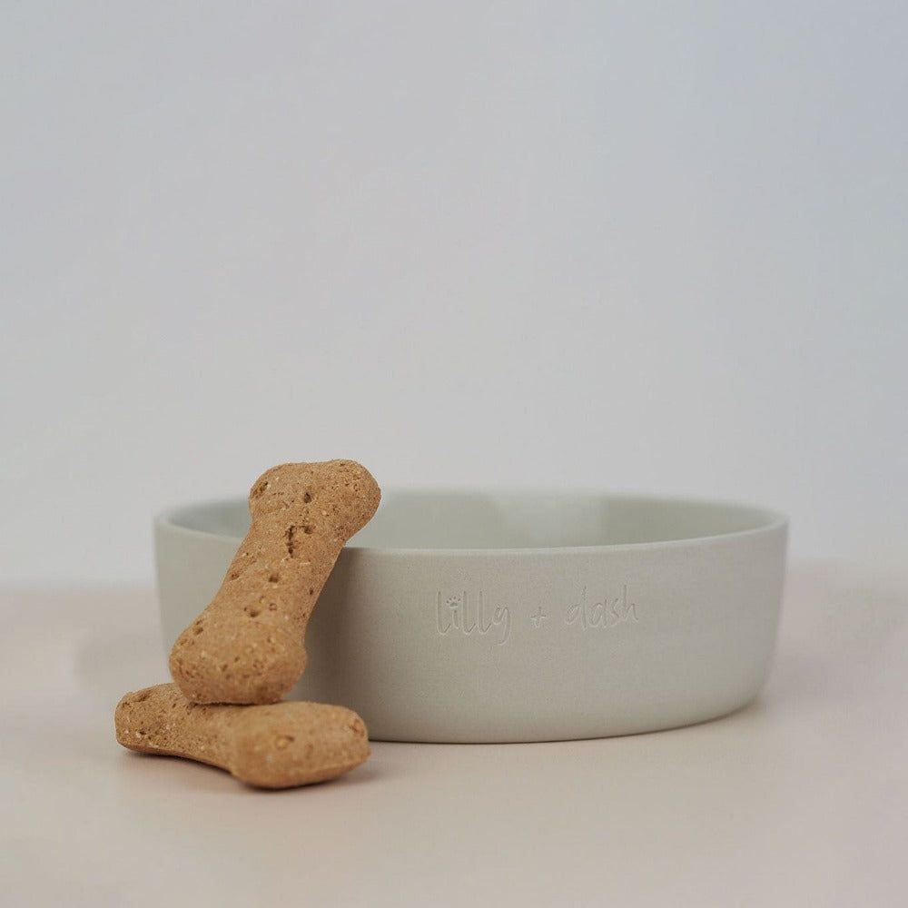 Minimalist Ceramic Pet Bowls Set Microwave Safe Dishwasher Safe Hand Glazed