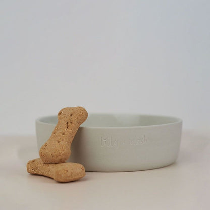 Minimalist Ceramic Pet Bowls Set Microwave Safe Dishwasher Safe Hand Glazed
