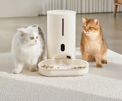 Smart Automatic Pet Feeder With Camera And App Control 4L Capacity For Cats And Dogs WiFi Enabled And Remote Feeding