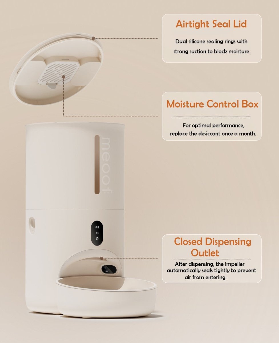 Smart Automatic Pet Feeder With Camera And App Control 4L Capacity For Cats And Dogs WiFi Enabled And Remote Feeding