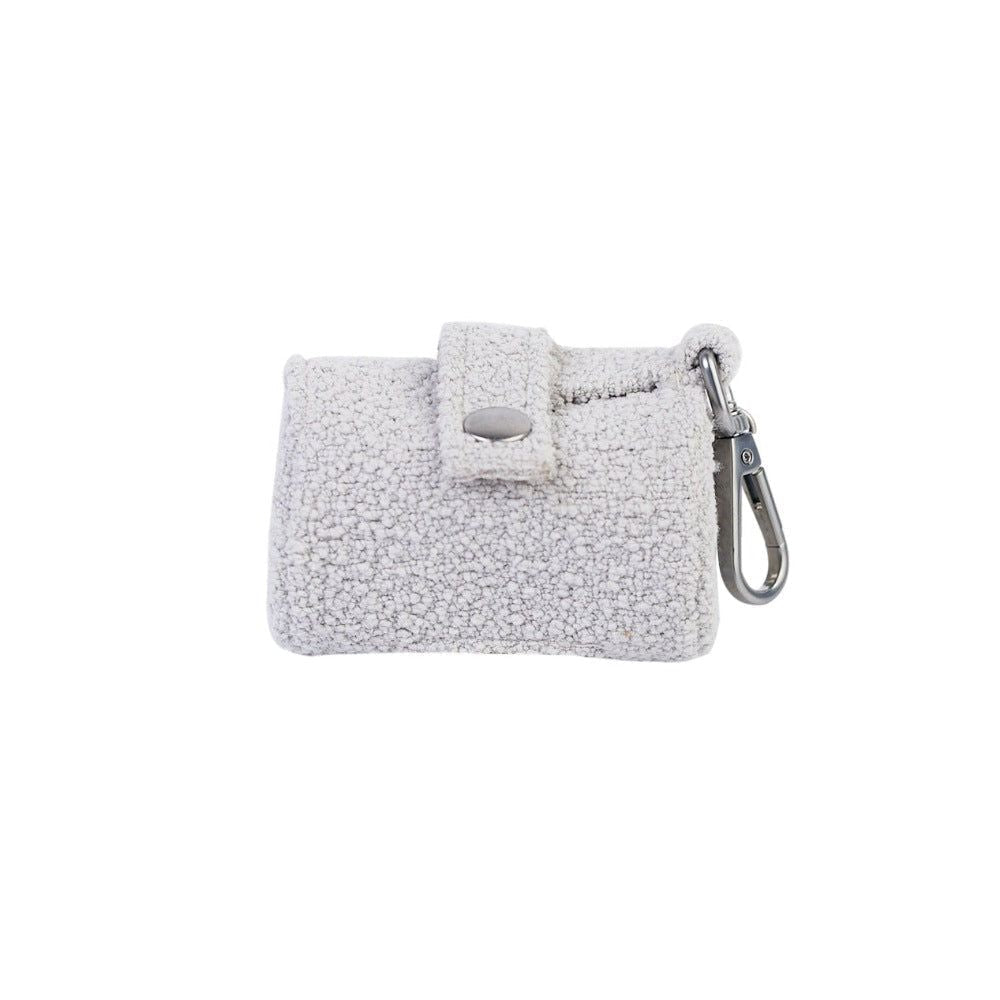 Lilly and Dash Cloud Boucle Waste Bag Holder for Leash 100 Percent Polyester with Dual Connection Points