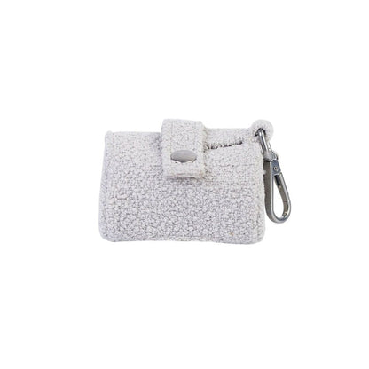 Lilly and Dash Cloud Boucle Waste Bag Holder for Leash 100 Percent Polyester with Dual Connection Points